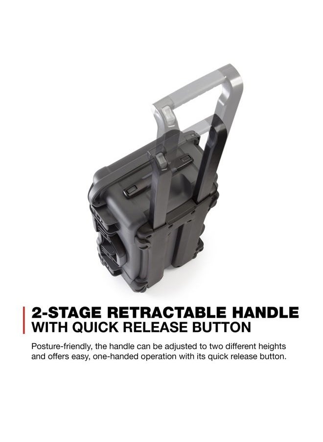 Nanuk - Wheeled Series 935 Lightweight NK-7 Resin Waterproof Protective Case and Foam Insert - Graphite - Image 1