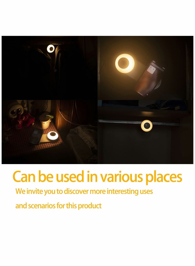 SYOSI Detachable Bedside Lamp with Wireless Charging, Magnetic Touch Stepless Dimming, for Reading, College Dorm, Bedroom, Living Room, Nightstands, Office - Image 5