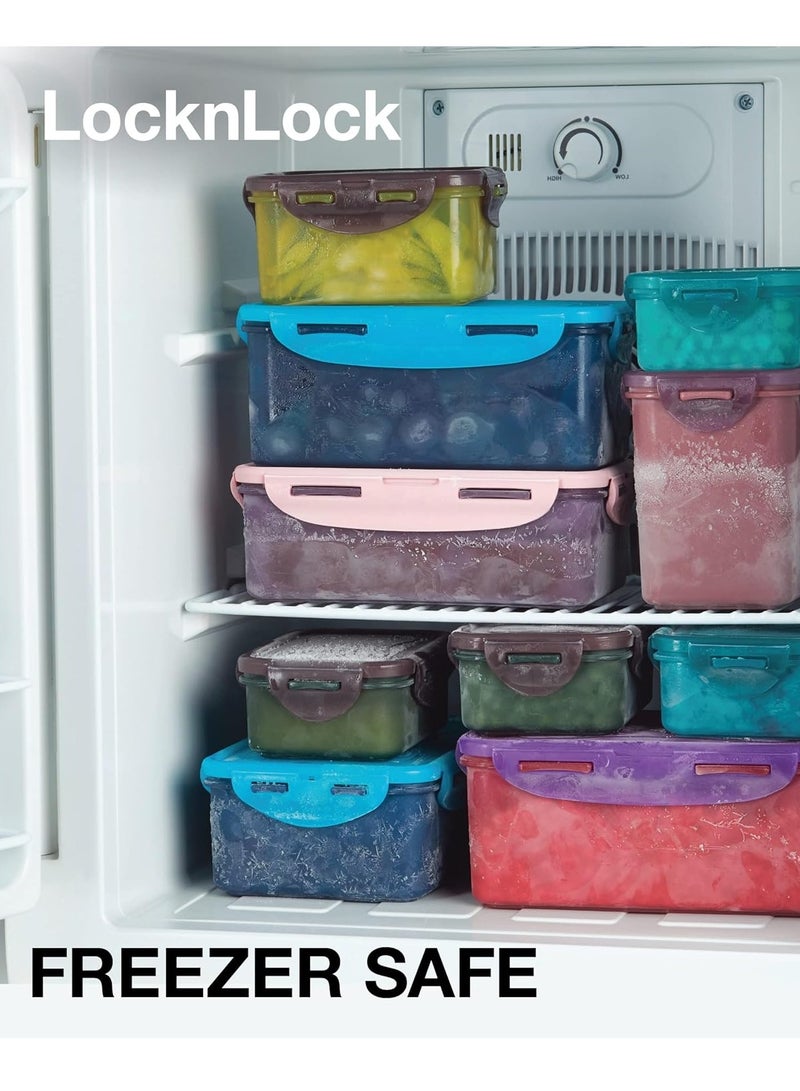 لوك آند لوك علبة طعام مربعة محكمة الغلق صديقة للبيئة من لوك لوك بسعة 870 مل - آمنة للاستخدام في الميكروويف والفريزر وغسالة الأطباق - Image 5