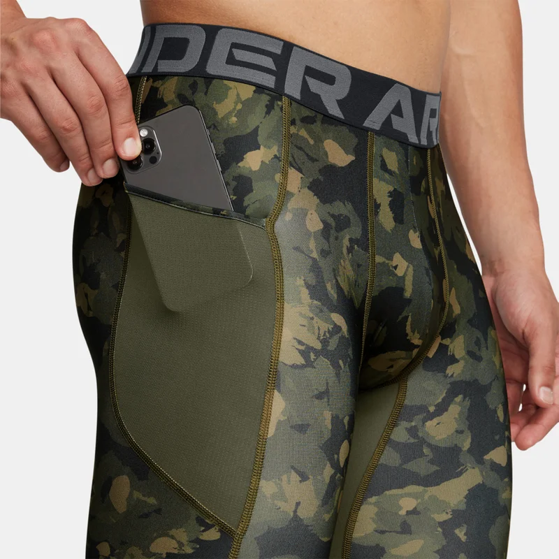 UNDER ARMOUR Men's HeatGear Printed Leggings