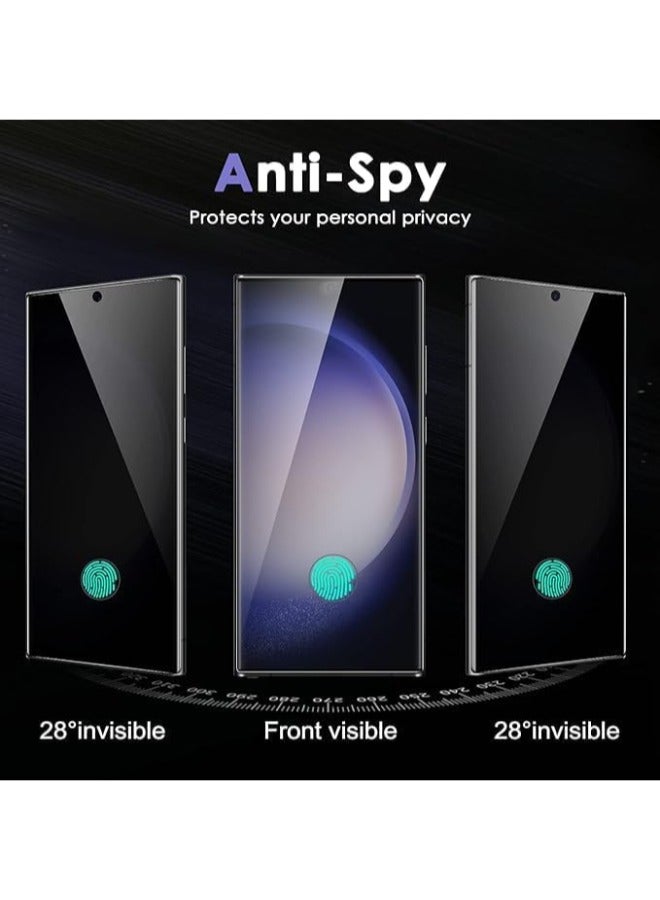 Privacy Screen Protector for Samsung Galaxy S24 Ultra, 9H Hardness Tempered Glass Protector, Anti-Scratch, Anti-Spy, HD S-TOP - Image 2