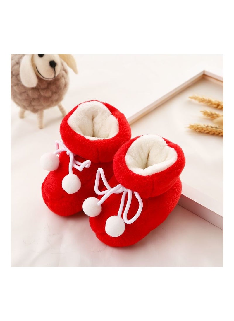 Loquat Suitable For Baby Warm And Comfortable Cotton Shoes 