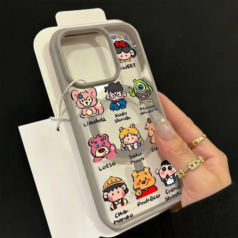 17Air كارتون أفاتر مناسبة لشركة أبل بروماكس حالة الهاتف بروبلس كاملة الغطاء IP امتصاص مغناطيسي - Image 1