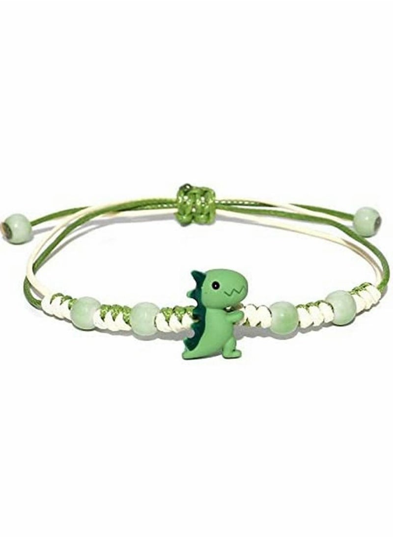 Y&D - Bracelets, cartoon bracelet, ceramic small dinosaur for girl student girlfriend gift, Protection Friendship Wish Bracelet Jewelry, Women Girls, 4 Pcs - Image 1