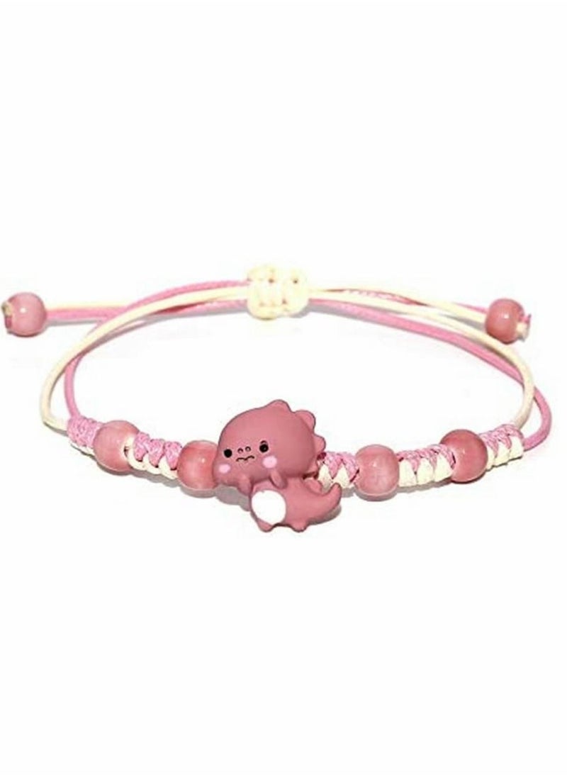 Y&D - Bracelets, cartoon bracelet, ceramic small dinosaur for girl student girlfriend gift, Protection Friendship Wish Bracelet Jewelry, Women Girls, 4 Pcs - Image 1