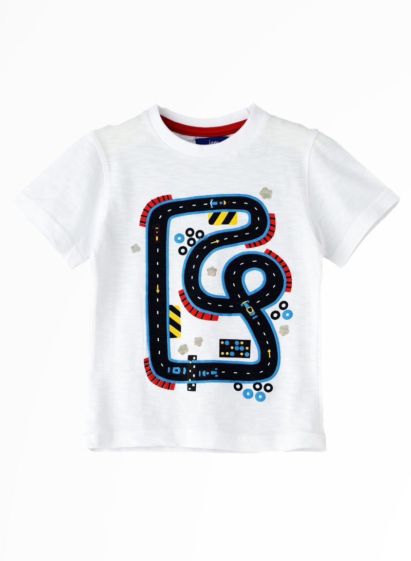 JAM Playful Prints & Comfy Cotton: Boys' Short-Sleeve Tees for Spring & Summer - Image 1