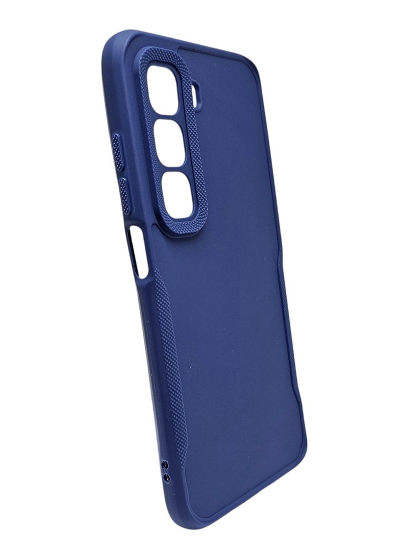Generic Silicone Back Cover For Infinix Hot 50 - Blue  - Image 2