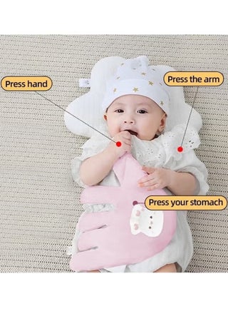 Baby Soothing Palm, Soft Baby Patting To Sleep Artifact, Baby Anti-Startle Pressure Pillow Anti-Flatulence Accessible Coax Sleeping Pillow, Heating Baby Sleep Soothers - view 4
