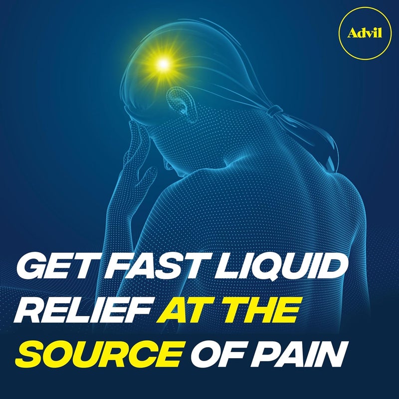 Advil Liqui-Gels Pain Reliever and Fever Reducer, Pain Medicine for Adults with Ibuprofen 200mg for Headache, Backache, Menstrual Pain and Joint Pain Relief - 50x2 Liquid Filled Capsules - Image 4
