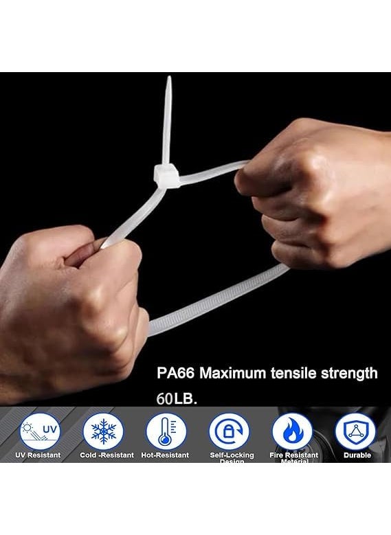 TheMujtaba TheMujtaba Large Zip Ties Heavy Duty Outdoor 16 inch 100 Pack Heavy Duty Zip TiesTensile Strength Outdoor UV ResistantAwnings Tying Branches Bundling of Crops Fixed Water Pipes  - Image 5