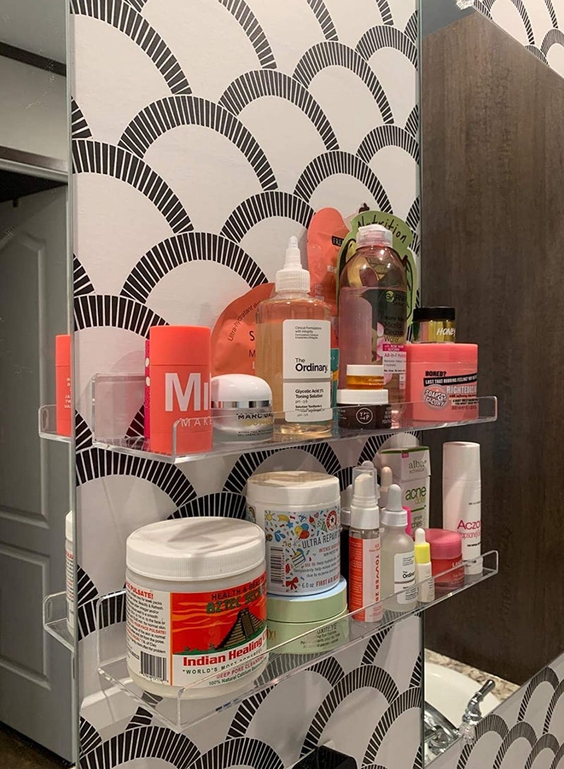 Eworld Pack of 6 clear Acrylic Display Riser for jewelry and Decorative stuff - Image 3