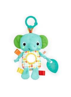 Bright Starts Bright Starts Huggin’ Lights Musical Light Up Toy for Stroller and On-The-Go - Elephant - Unisex, Newborn +  - Image 1