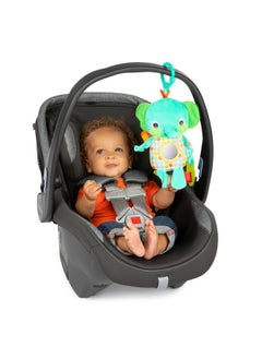 Bright Starts Bright Starts Huggin’ Lights Musical Light Up Toy for Stroller and On-The-Go - Elephant - Unisex, Newborn +  - Image 2
