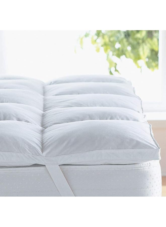 erorex Double Line Microfiber Mattress Topper With Full Rubber Edges 200X100Cm - Image 2