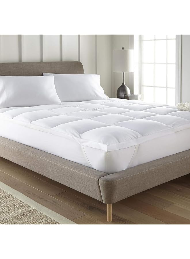 erorex Double Line Microfiber Mattress Topper With Full Rubber Edges 200X100Cm - Image 1