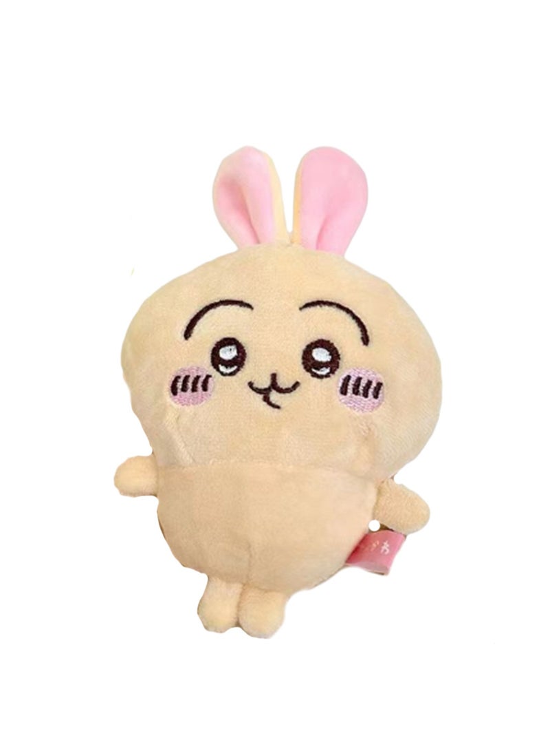 10cm Khaki Usagi Pendant Chiikawa Bear Keychain Plush Doll Backpack Accessories Bag Pendant Cartoon Bag Accessories Doll Gift  - Image 1