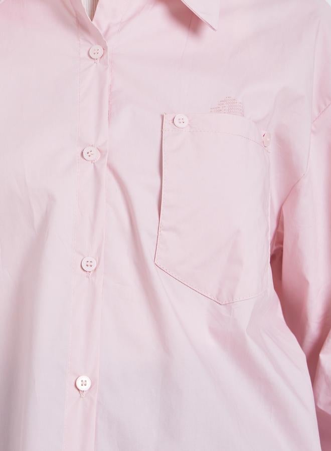 Styli Women Pink Oversized Shirt - Image 3