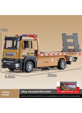 Tianying 1:32 Alloy Flat Trailer Transport Vehicle Wrecker Simulation Engineering Vehicle Acousto-optic Pull-back Toy Car Model-Color:Alloy Flatbed Truck - pzsku/ZD747BE93F0A1761A7C36Z/45/1745911560/3f2a2c0b-279f-47fc-9855-3b07356a2a73