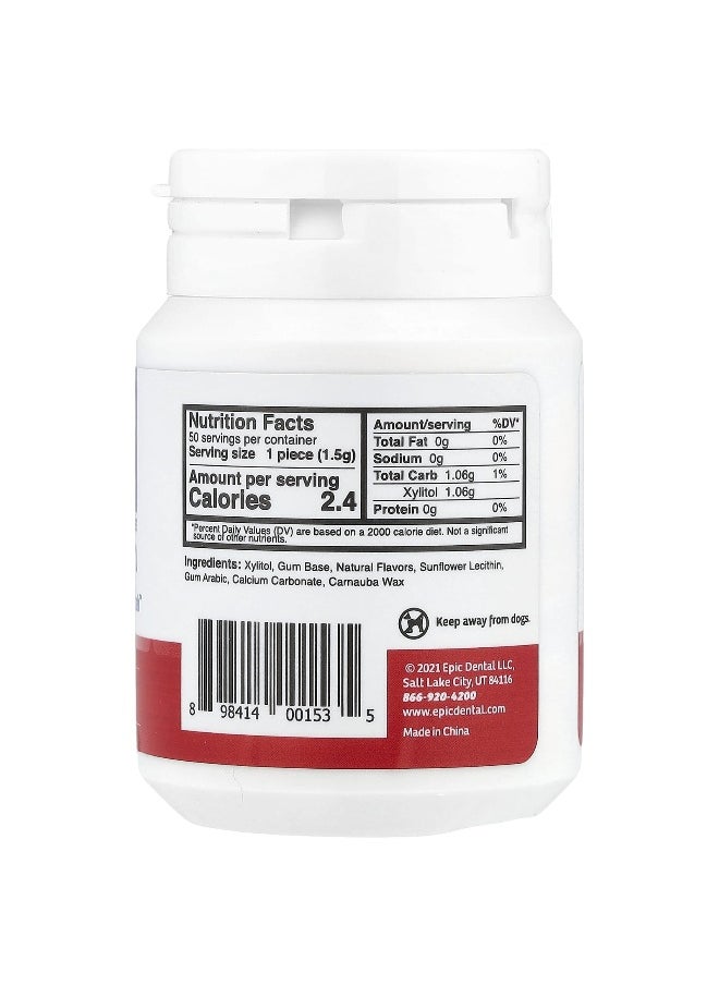 Epic Dental Epic Dental, Xylitol Gum, Cinnamon, 50 Pieces  - Image 2