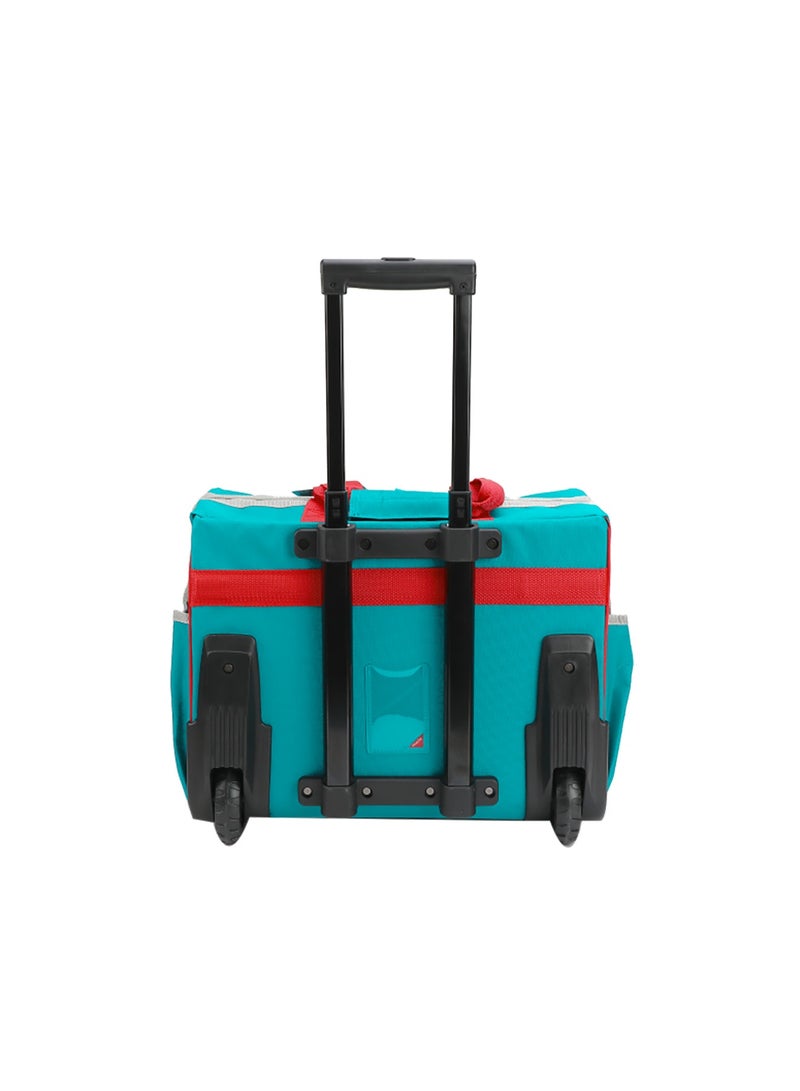 TOTAL 20" Rolling Rigid Tool Bag - 20kg Max Load Wheeled Tool Organizer with Telescopic Handle, 1680D Heavy Duty Polyester & Rigid Frame - THRRTB2012 - Image 4