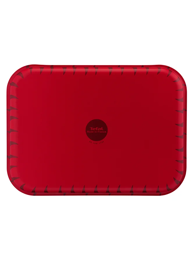 Tefal Les Specialistes Oven Dish Non-Stick Coating Aluminum Heat Diffusion Easy Cleaning Red Made In France 19X25 Cm