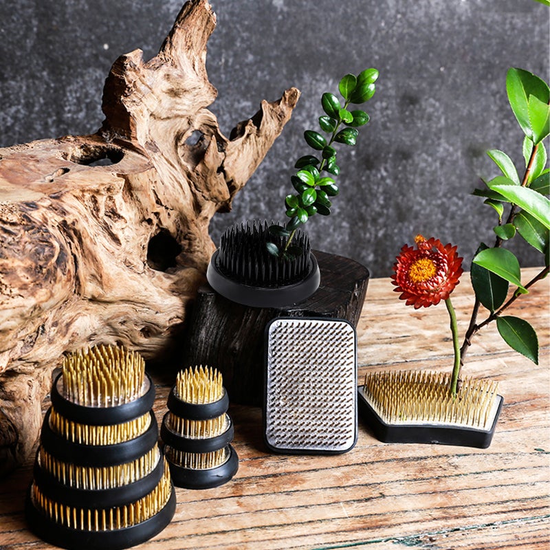Flower Floral Arranging Fixed Tool Flower Arrangement Pin Round Holder - Image 3