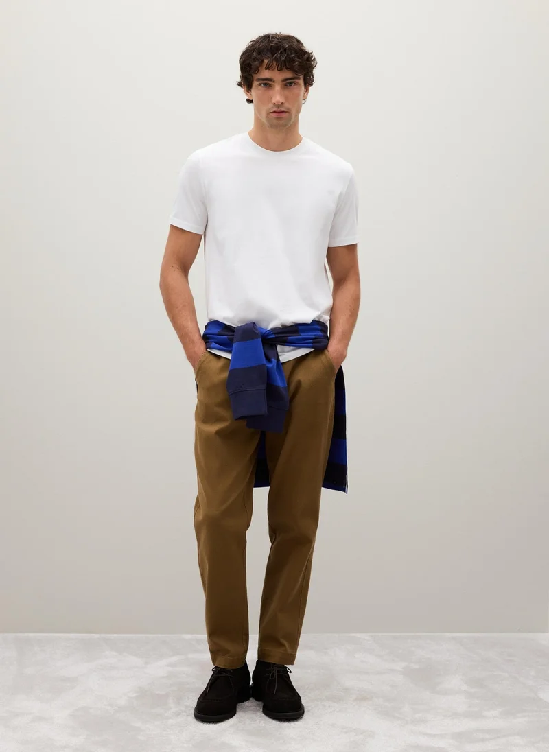 Ovs OVS White Pure Cotton T-Shirt