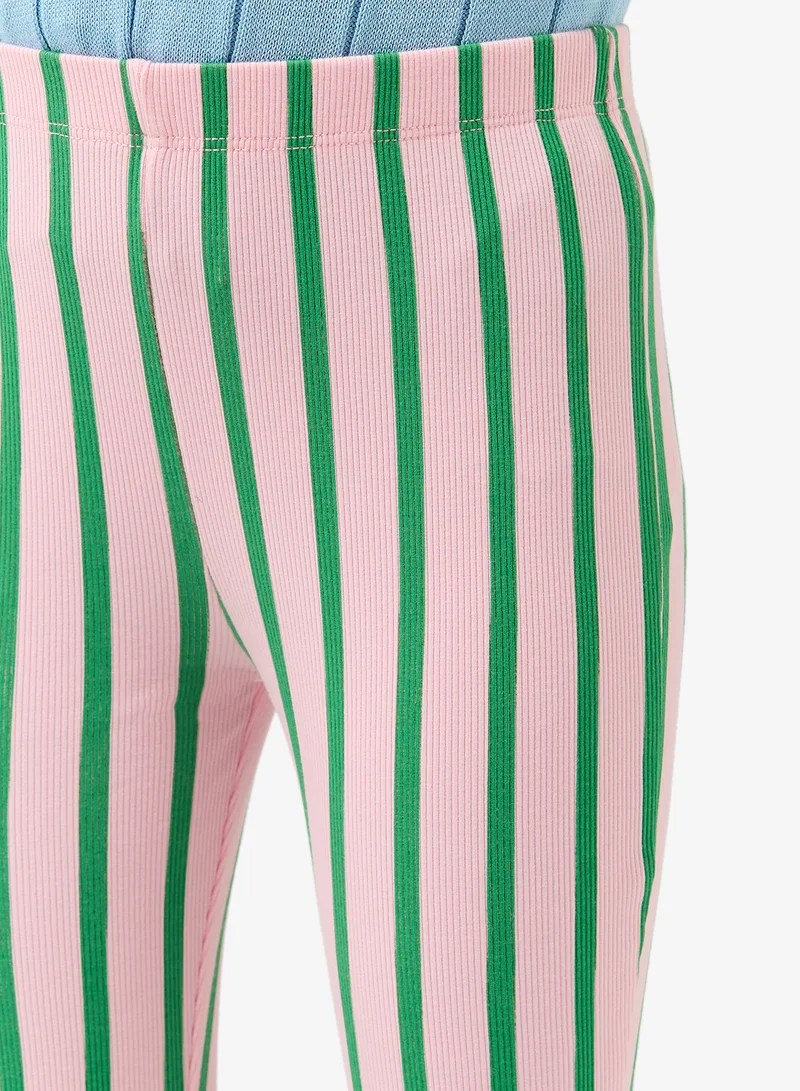 Pinata  Green Pink Flared Leggings for Women | Best Price UAE