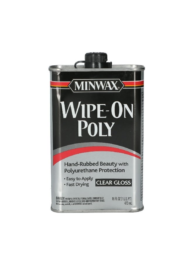 Minwax - Fast Drying Wipe On Poly Clear Gloss 16 fl oz 40900000 - Image 1
