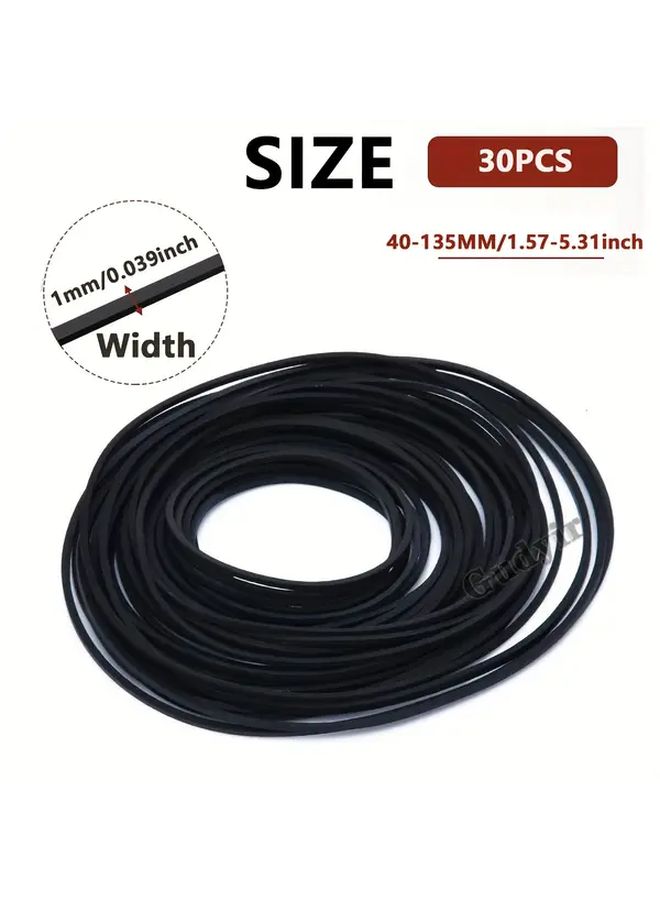 30PCS 40 135mm Rubber Belts For Power Transmission Pulley And Cassette Tape Machine - Image 2