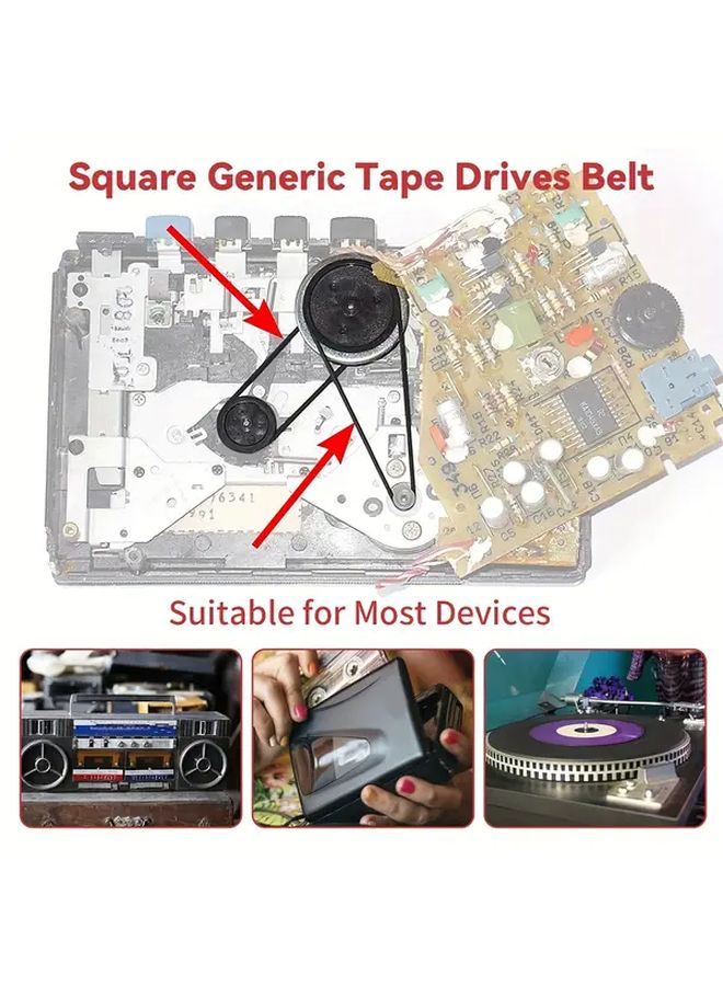 30PCS 40 135mm Rubber Belts For Power Transmission Pulley And Cassette Tape Machine - Image 5