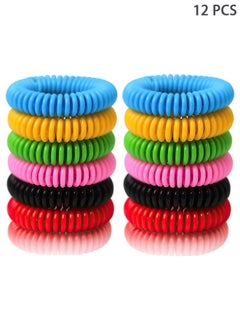 HY Mosquito Bracelets, 12 Pack , DEET Free, Natural and Waterproof Band  - Image 1