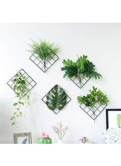 Franklite Franklite Iron Steel Grid Photo Frame for Wall Clip Holder Photo FrameMulti Functional Creative Mesh Wall Grid Frame organizes kitchen cabinet refrigerator Black 3030cm 1Pcs Frame  - Image 3