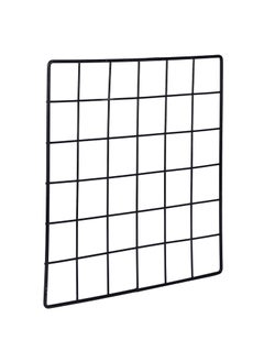 Franklite Franklite Iron Steel Grid Photo Frame for Wall Clip Holder Photo FrameMulti Functional Creative Mesh Wall Grid Frame organizes kitchen cabinet refrigerator Black 3030cm 1Pcs Frame  - Image 1