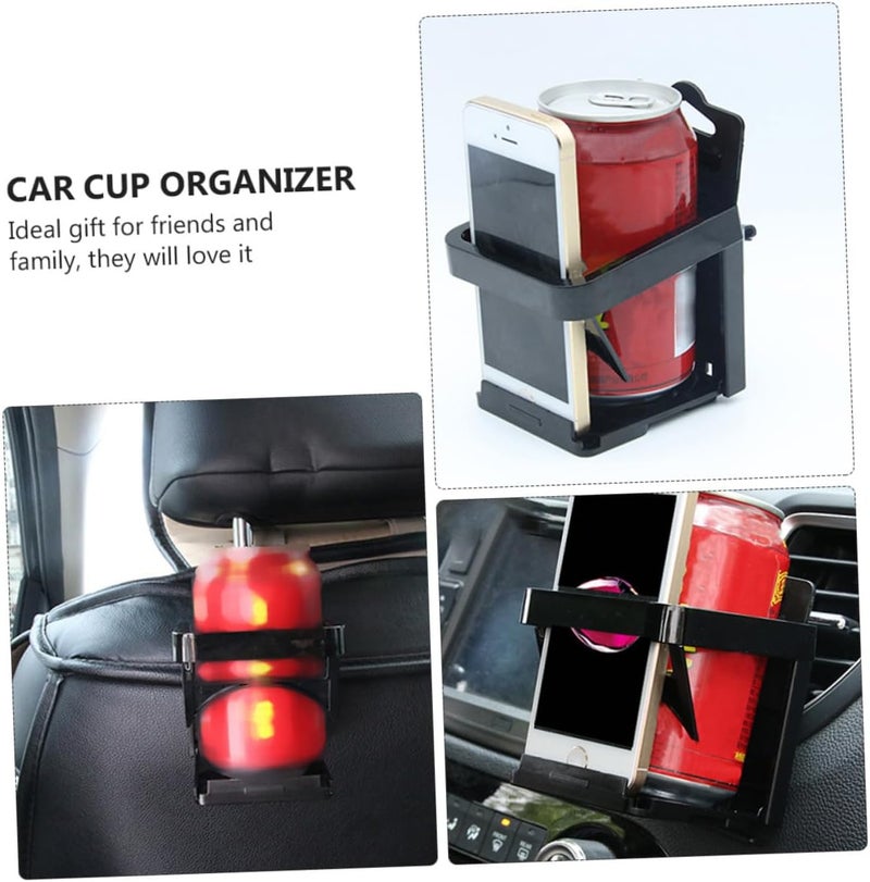 FAVOMOTO 3pcs Multifunctional Car Cup Holder Phone Holder Beverage Rack for Car Air Outlet Lightweight and Compact Design Ergonomic Installation for Storing Water Bottles - Image 5