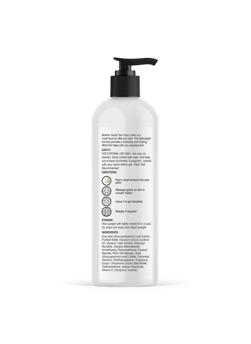 Botanic Hearth - Botanic Hearth Sun Easy 100% Natural Aloe Vera After Sun Lotion, 250 ml - Soothing & Hydrating Sunburn Relief, Non-Greasy Formula Men & Women - Image 1