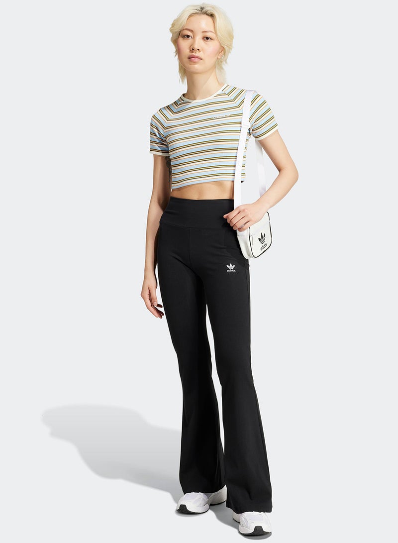 adidas Originals Essential Ribbed Flared Leggings - Image 5