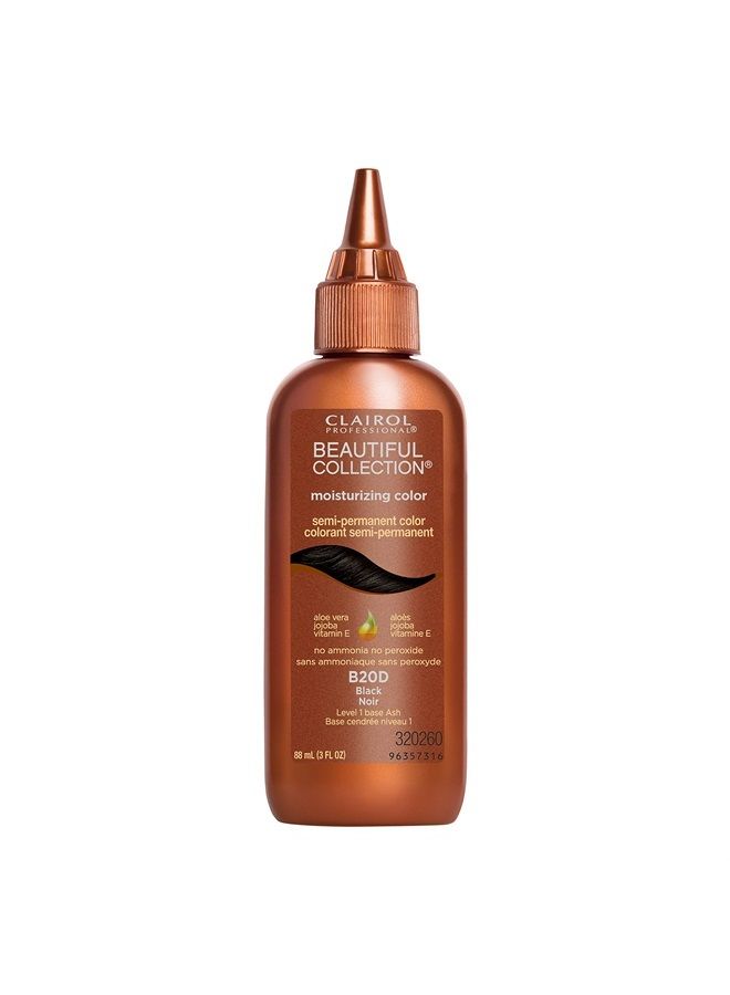 CLAIROL PROFESSIONAL Beautiful Collection Hair Color, 20d Black, 3 oz - Image 1