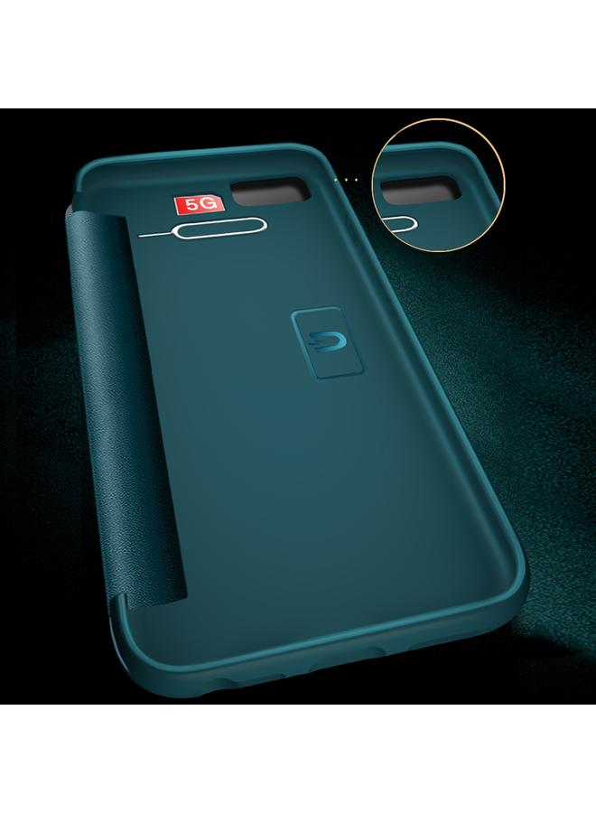 اس-توب جراب جلدي مقاوم للصدمات أفقيًا مع نافذة جانبية مغناطيسية لهاتف iPhone SE 2022 / SE 2020 / 8 / 7 - Image 4