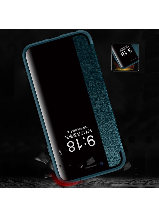 اس-توب جراب جلدي مقاوم للصدمات أفقيًا مع نافذة جانبية مغناطيسية لهاتف iPhone SE 2022 / SE 2020 / 8 / 7 - Image 3