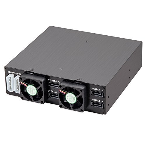 Syba 4 Bay 2.5” SATA Hard Drive Mobile Rack Mount for 5.25" Drive Bays, for HDD SSD SY-MRA25038 - Image 5