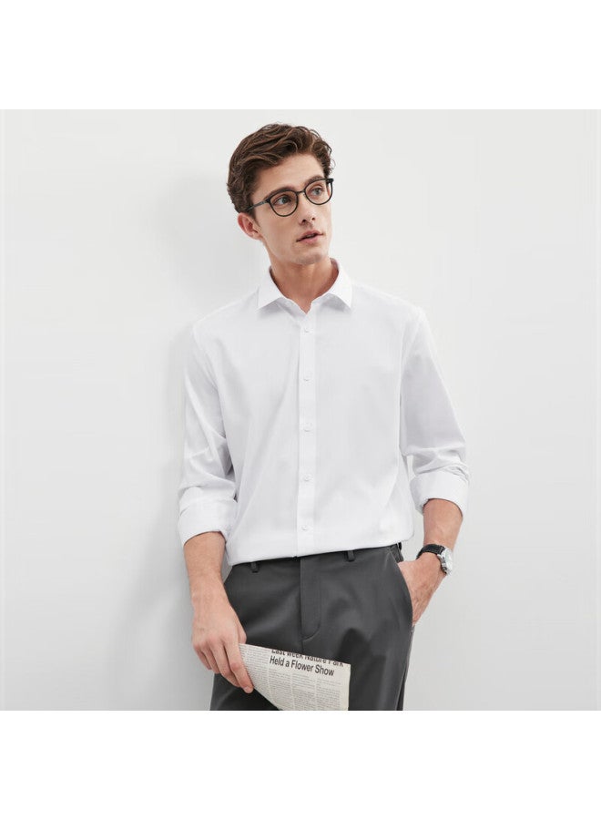 Septwolves Seven Wolves Men's Long Sleeve Shirt Autumn Business Casual Wrinkle-free Easy Care Shirt For Young And Middle-aged Office Commuters Men's Wear - Image 1