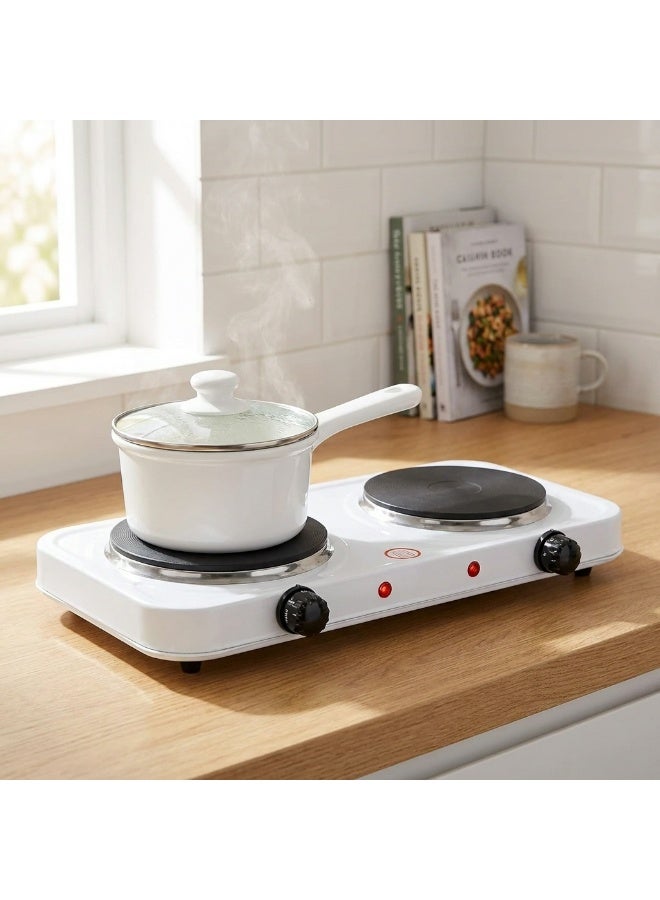 Dual Electric Heater Stove (2 Eyes), Total Power 2000W (1000W Per Eye), Super-Fast Heating, Compact and Portable Design, Ideal for Home and Office - Image 1