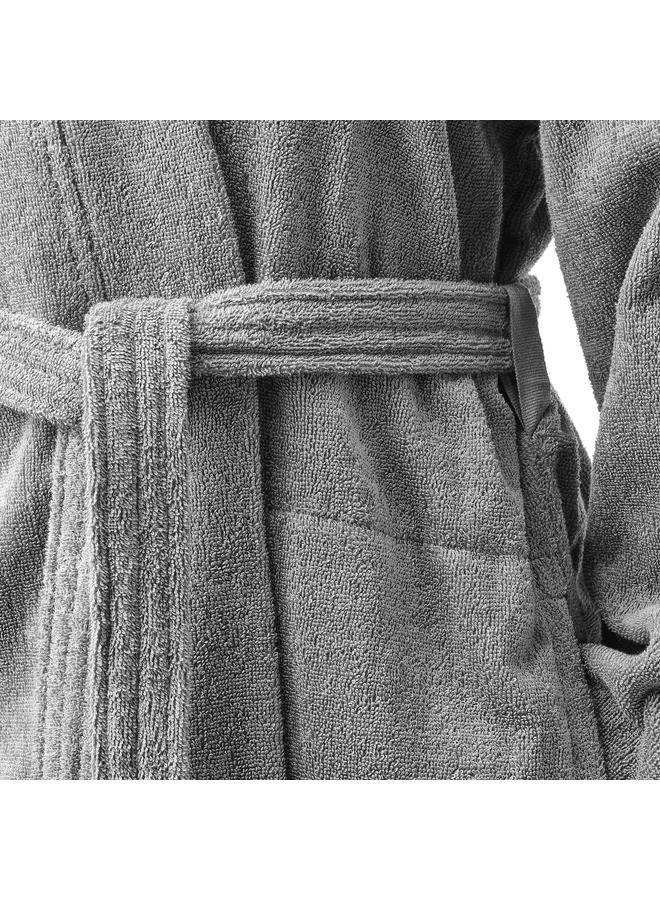 زبون رداء حمام، رمادي، مقاس S/M - Image 3