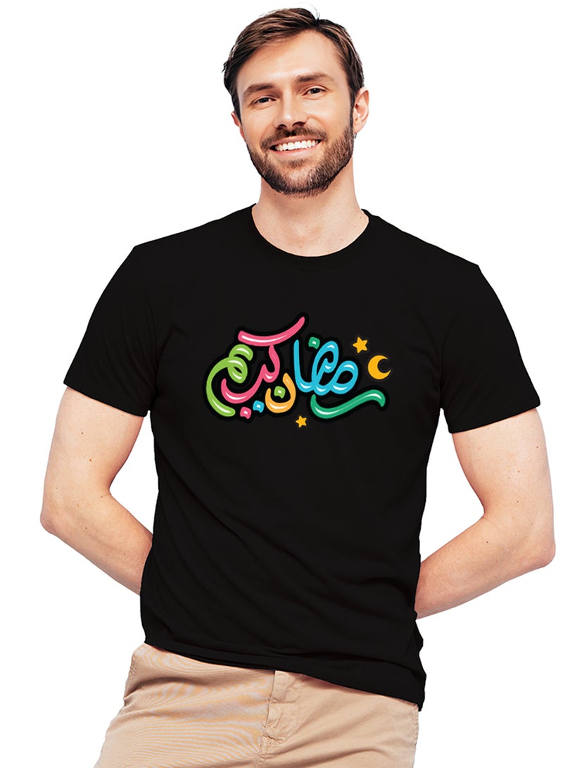 Fashion World Cotton T-shirt Printed with High-quality Ramadan - Image 1