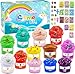 Elover ICE Cream Slime Kit for Girls and Boys Fluffy DIY Slime Toys Gifts Ages 610 to Make Ice Cream Slimes Kids Girl Toys 810 Years Old - Image 2