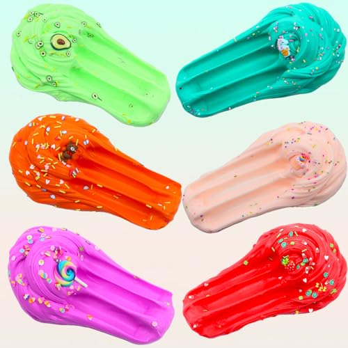 Elover ICE Cream Slime Kit for Girls and Boys Fluffy DIY Slime Toys Gifts Ages 610 to Make Ice Cream Slimes Kids Girl Toys 810 Years Old - Image 5