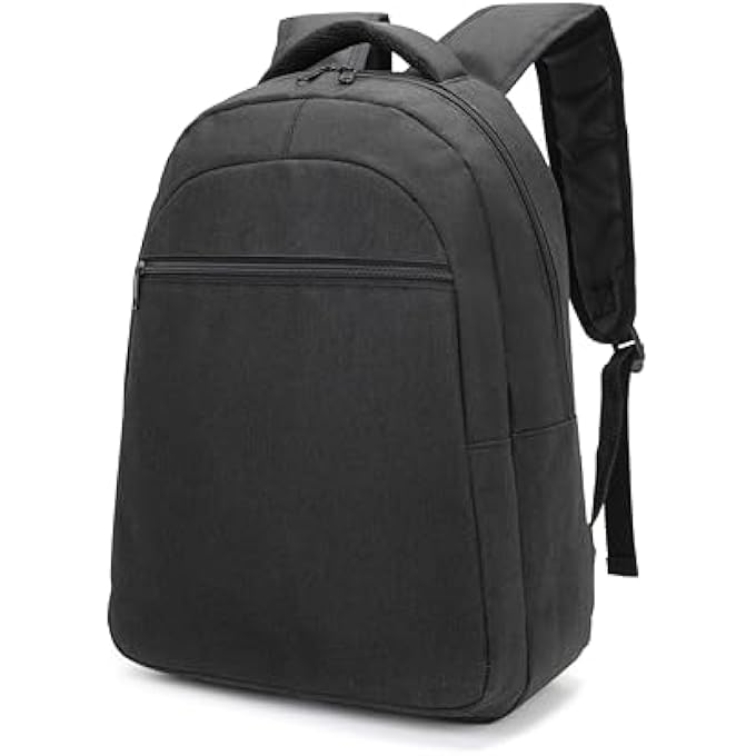 rayihni Black School BackpackCasual School Bag for Boys Girls Students College Large Laptop Rucksack for Students Men Women Business - Image 1
