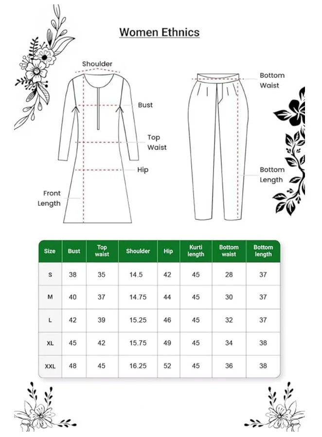 GoSriKi  GoSriKi Women's Rayon Blend A-Line Embroidered Kurta with Pant & Dupatta (SHARMI LAVENDER-GS_L_Lavender_Large) for Women | Best Price UAE