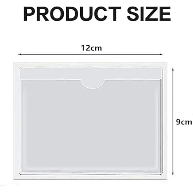 rayihni 10 Pcs Car Tax Disc Holders Square Permit Holders Windscreen Card Holder Self Adhesive Parking Permit Holder Car Disc Holder Windscreen for Permits BadgesTicket Photos Business Cards (4.13*4.13inch) - Image 2